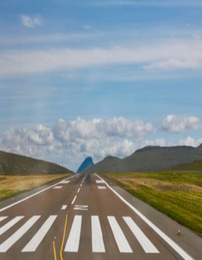 Sydney Airports runway line marking
