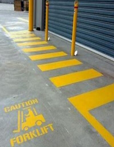 Sydney city line marking safety stencils